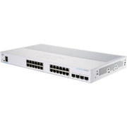 CBS350-24T-4X - Cisco Business 350 Series 24-Ports 10/100/1000BASE-T Ethernet Layer 3 Rack-mountable Managed Network Switch with 4-Ports SFP+
