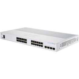 CBS350-24T-4X - Cisco Business 350 Series 24-Ports 10/100/1000BASE-T Ethernet Layer 3 Rack-mountable Managed Network Switch with 4-Ports SFP+