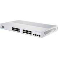 CBS350-24T-4X - Cisco Business 350 Series 24-Ports 10/100/1000BASE-T Ethernet Layer 3 Rack-mountable Managed Network Switch with 4-Ports SFP+