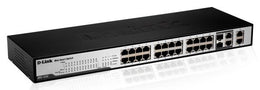 DES-1228 - D-Link Web Smart 24-Port 10/100Mbps Switch with 4 Gigabit Copper Ports and 2 Combo SFP Ports