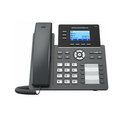 GRP2604P - Grandstream 3-Line Dual-Port Ethernet 2.7-inch LCD Carrier Grade VoIP Phone