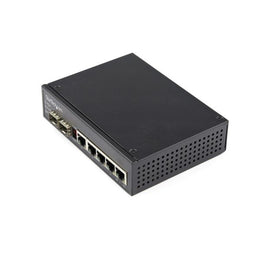 IES1G52UPDIN - Startech Industrial 6 Port Gigabit Ethernet Switch - Up To 30W Per 4 Poe Ports - 75C To -