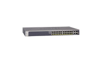 S3300-28X - Netgear S3300 Series 24-Ports 10/100/1000BASE-T Ethernet Layer 3 Rack-mountable Managed Smart Switch with 2-Ports SFP+